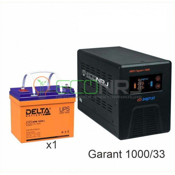 Инвертор (ИБП) Энергия ПН-1000 + Аккумуляторная батарея Delta DTM 1233 L
