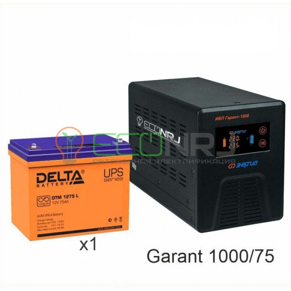 Инвертор (ИБП) Энергия ПН-1000 + Аккумуляторная батарея Delta DTM 1275 L