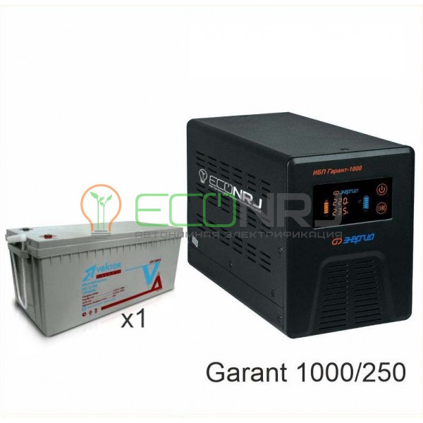 Инвертор (ИБП) Энергия ПН-1000 + Аккумуляторная батарея Vektor GL 12-250