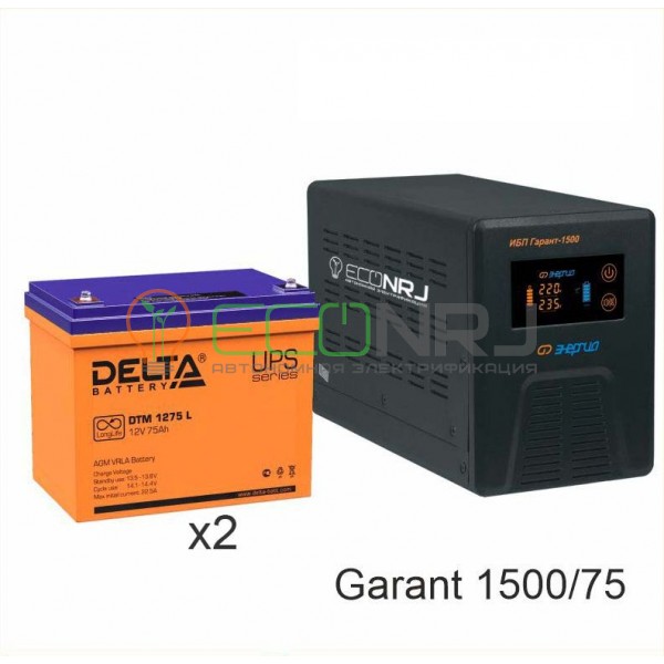 Инвертор (ИБП) Энергия ПН-1500 + Аккумуляторная батарея Delta DTM 1275 L