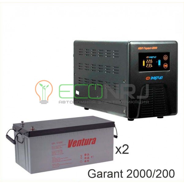 Инвертор (ИБП) Энергия ПН-2000 + Аккумуляторная батарея Ventura GPL 12-200