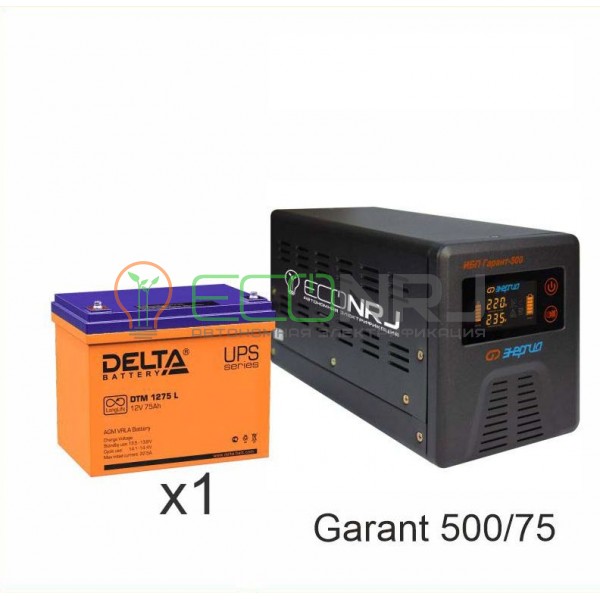 Инвертор (ИБП) Энергия ПН-500 + Аккумуляторная батарея Delta DTM 1275 L