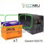 ИБП (инвертор) Энергия Гарант 500(пн-500) + Аккумуляторная батарея Delta GEL 12-75