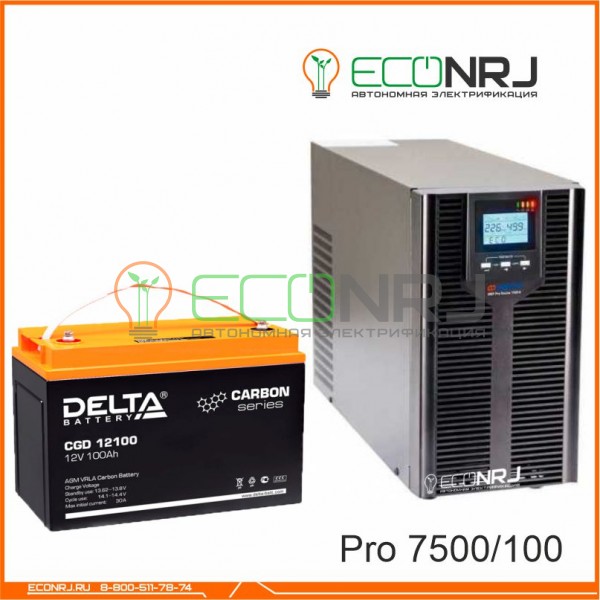 ИБП Энергия Pro OnLine 7500 + Аккумуляторная батарея Delta CGD 12100