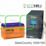 Инвертор (ИБП) Stark Country 1000 Online, 16А + АКБ Delta DTM 12100 L