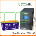 Инвертор (ИБП) Stark Country 1000 Online, 16А + АКБ Delta GX 12150