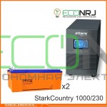 Инвертор (ИБП) Stark Country 1000 Online, 16А + АКБ Delta DTM 12230 L