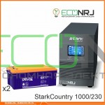 Инвертор (ИБП) Stark Country 1000 Online, 16А + АКБ Delta GX 12230