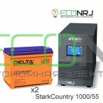 Инвертор (ИБП) Stark Country 1000 Online, 16А + АКБ Delta DTM 1255 L