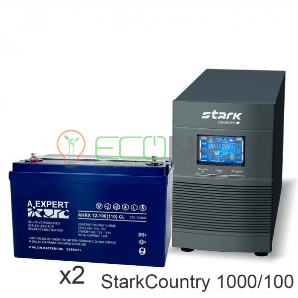 Stark Country 1000 Online, 16А + ETALON AHRX 12-100 GL