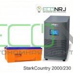 Инвертор (ИБП) Stark Country 2000 Online, 16А + АКБ Delta DTM 12230 L