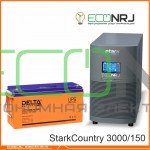 Инвертор (ИБП) Stark Country 3000 Online, 12А + АКБ Delta DTM 12150 L