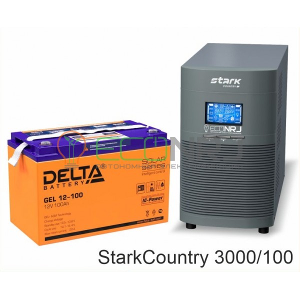 Stark Country 3000 Online, 12А + Delta GEL 12-100