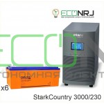 Инвертор (ИБП) Stark Country 3000 Online, 12А + АКБ Delta DTM 12230 L