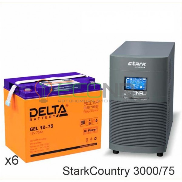 Stark Country 3000 Online, 12А + Delta GEL 12-75