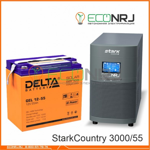 Stark Country 3000 Online, 12А + Delta GEL 12-55