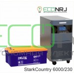 Инвертор (ИБП) Stark Country 6000 Online, 12А + АКБ Delta GX 12-230
