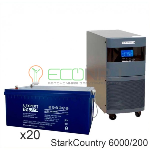 Stark Country 6000 Online, 12А + ETALON AHRX 12-200 GL