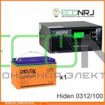 ИБП Hiden Control HPS20-0312 + Аккумуляторная батарея Delta DTM 12100 L