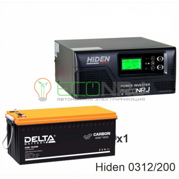 ИБП Hiden Control HPS20-0312 + Аккумуляторная батарея Delta CGD 12200