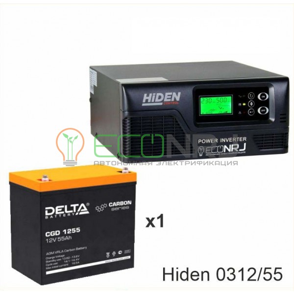 ИБП Hiden Control HPS20-0312 + Аккумуляторная батарея Delta CGD 1255