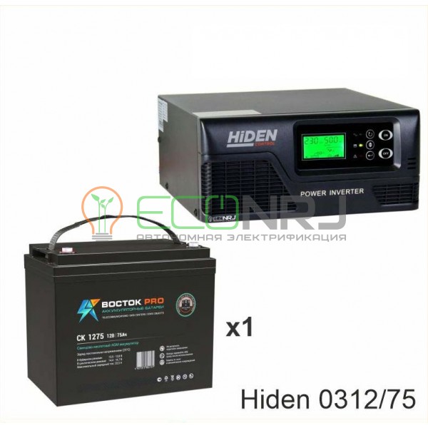 ИБП Hiden Control HPS20-0312 + Аккумуляторная батарея ВОСТОК PRO СК-1275