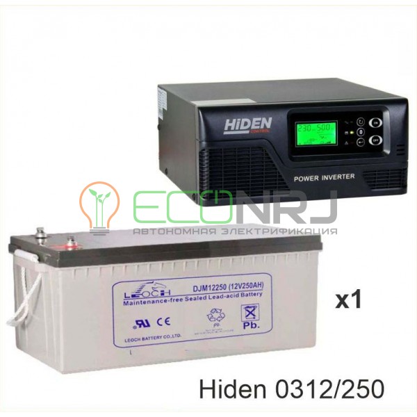 ИБП Hiden Control HPS20-0312 + Аккумуляторная батарея LEOCH DJM12250