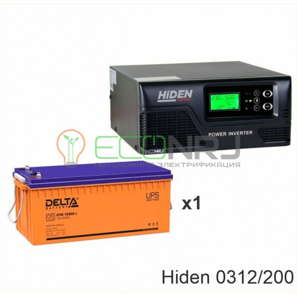 ИБП Hiden Control HPS20-0312 + Аккумуляторная батарея Delta DTM 12200 L