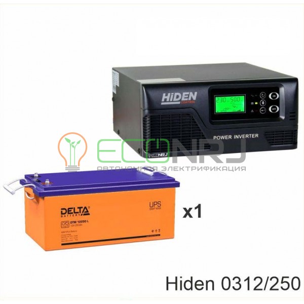 ИБП Hiden Control HPS20-0312 + Аккумуляторная батарея Delta DTM 12250 L