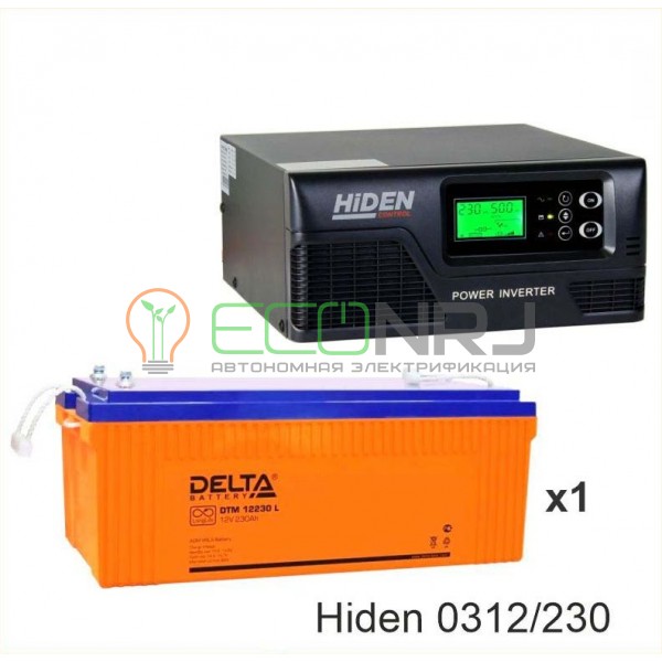 ИБП Hiden Control HPS20-0312 + Аккумуляторная батарея Delta DTM 12230 L