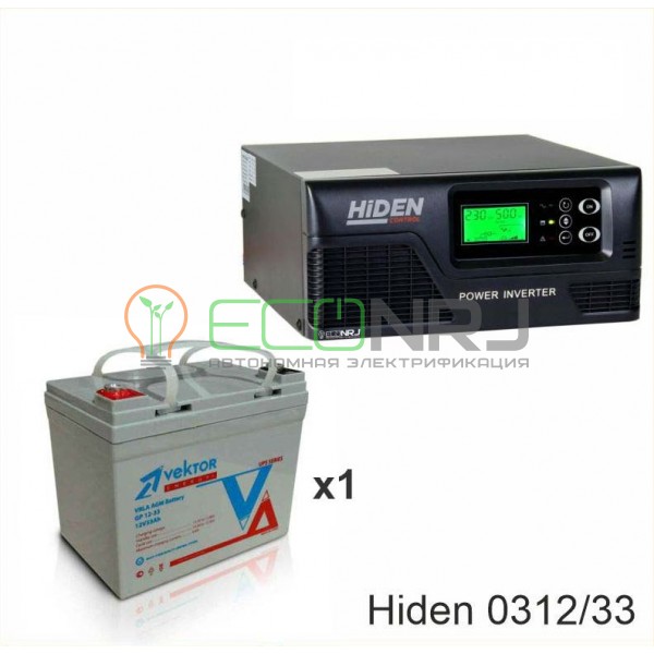 ИБП Hiden Control HPS20-0312 + Аккумуляторная батарея Vektor GL 12-33