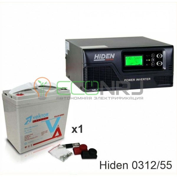 ИБП Hiden Control HPS20-0312 + Аккумуляторная батарея Vektor GL 12-55