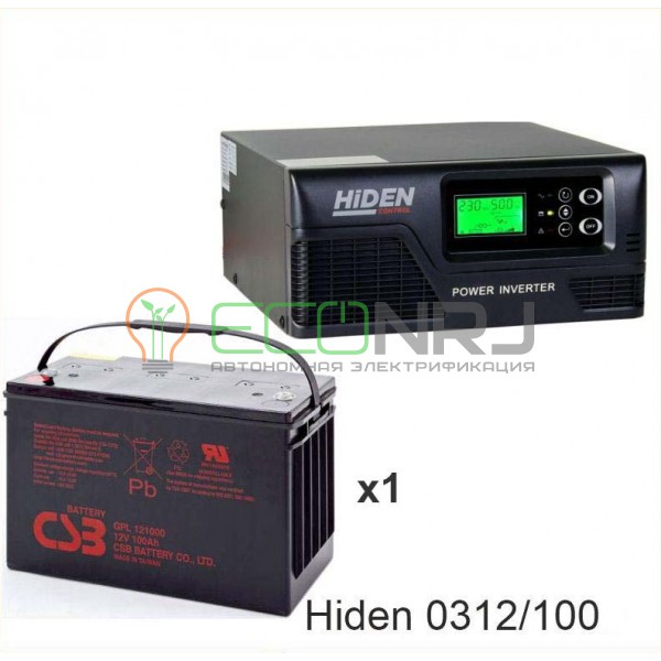 ИБП Hiden Control HPS20-0312 + Аккумуляторная батарея CSB GPL121000