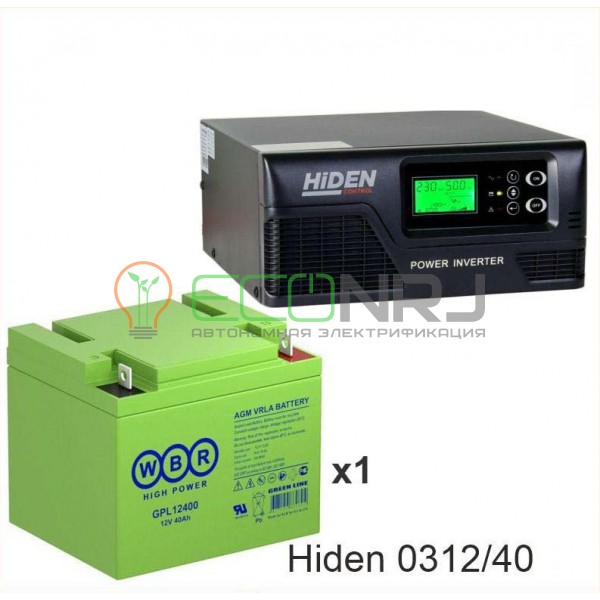 ИБП Hiden Control HPS20-0312 + Аккумуляторная батарея WBR GPL12400