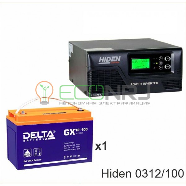 ИБП Hiden Control HPS20-0312 + Аккумуляторная батарея Delta GX 12-100
