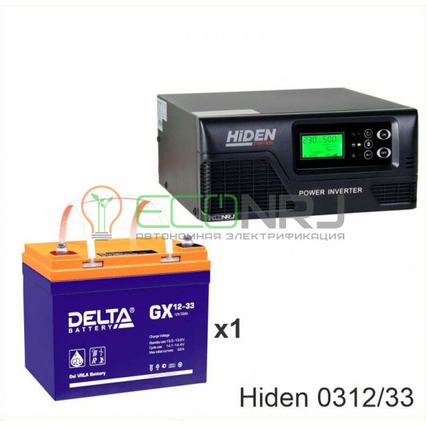 ИБП Hiden Control HPS20-0312 + Аккумуляторная батарея Delta GX 12-33