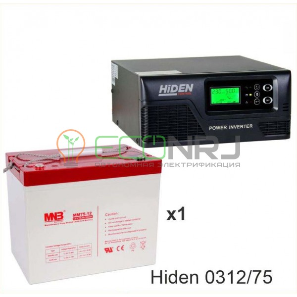ИБП Hiden Control HPS20-0312 + Аккумуляторная батарея MNB MМ75-12