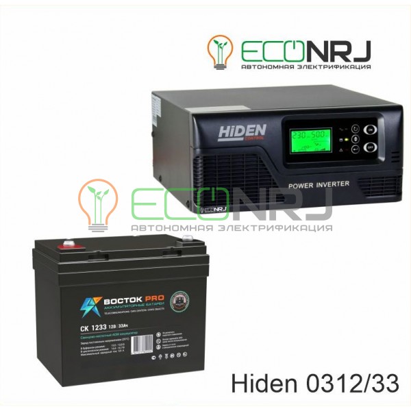 ИБП Hiden Control HPS20-0312 + Аккумуляторная батарея ВОСТОК PRO СК-1233