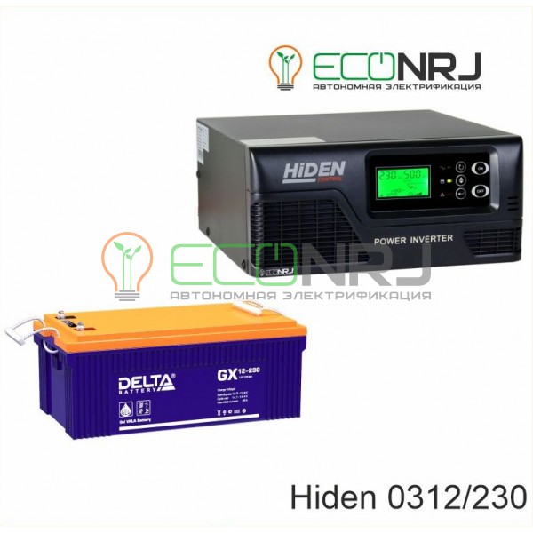 ИБП Hiden Control HPS20-0312 + Аккумуляторная батарея Delta GX 12-230