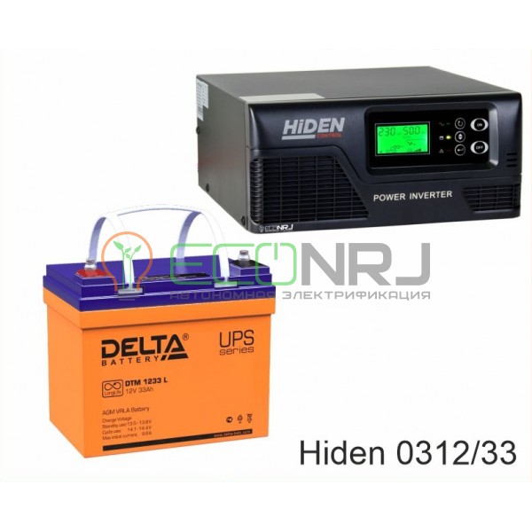 ИБП Hiden Control HPS20-0312 + Аккумуляторная батарея Delta DTM 1233 L