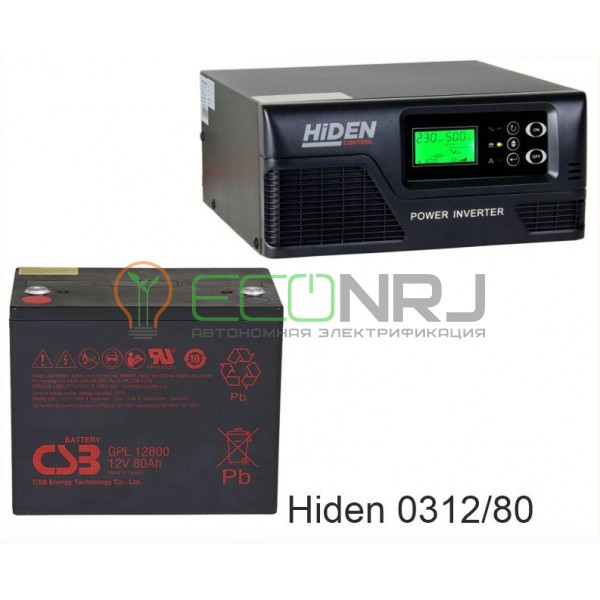 ИБП Hiden Control HPS20-0312 + Аккумуляторная батарея CSB GPL12800