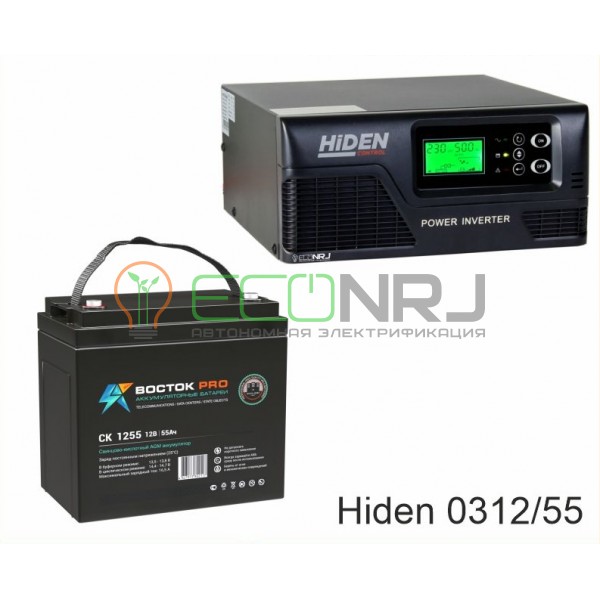 ИБП Hiden Control HPS20-0312 + Аккумуляторная батарея ВОСТОК PRO СК-1255