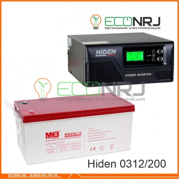 ИБП Hiden Control HPS20-0312 + Аккумуляторная батарея MNB MМ200-12