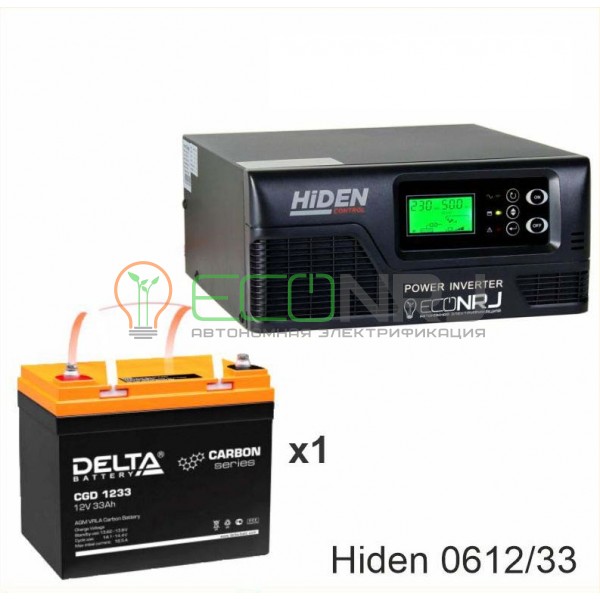 ИБП Hiden Control HPS20-0612 + Аккумуляторная батарея Delta CGD 1233