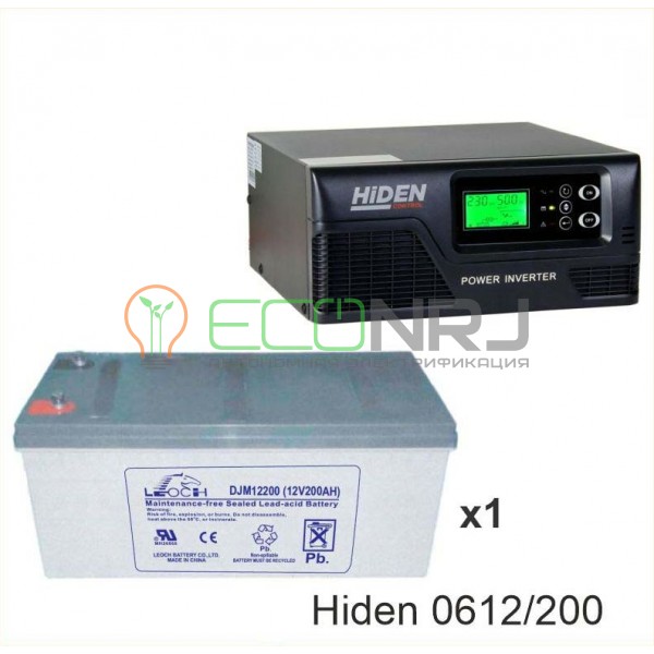 ИБП Hiden Control HPS20-0612 + Аккумуляторная батарея LEOCH DJM12200