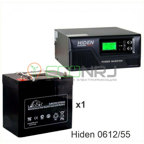 ИБП Hiden Control HPS20-0612 + Аккумуляторная батарея LEOCH DJM1255