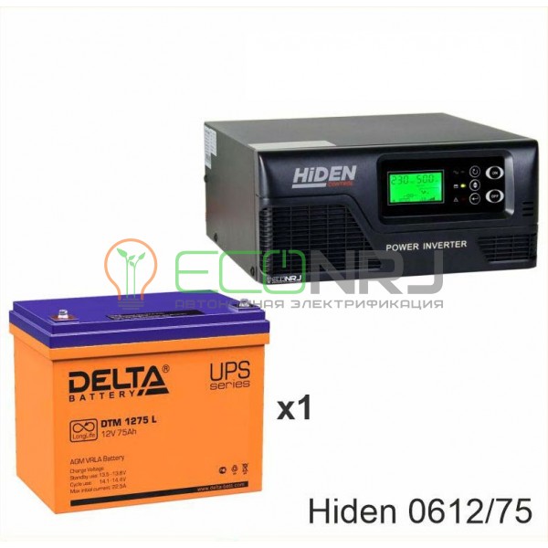 ИБП Hiden Control HPS20-0612 + Аккумуляторная батарея Delta DTM 1275 L