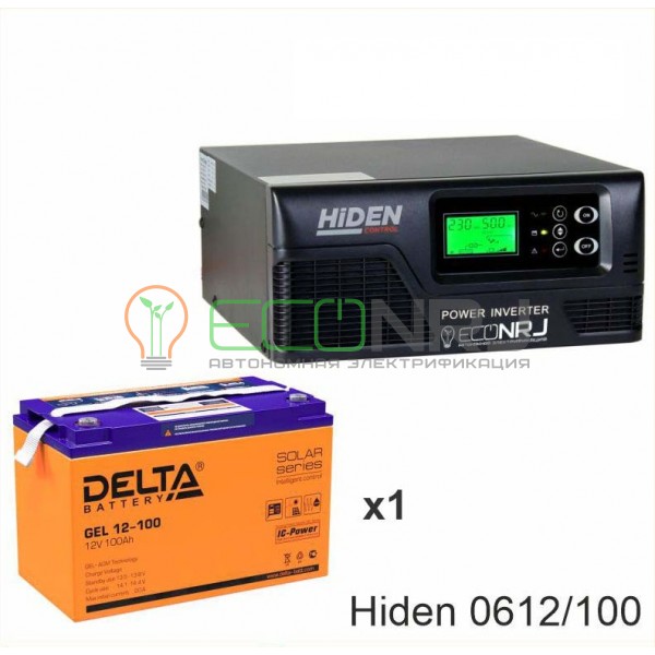 ИБП Hiden Control HPS20-0612 + Аккумуляторная батарея Delta GEL 12-100