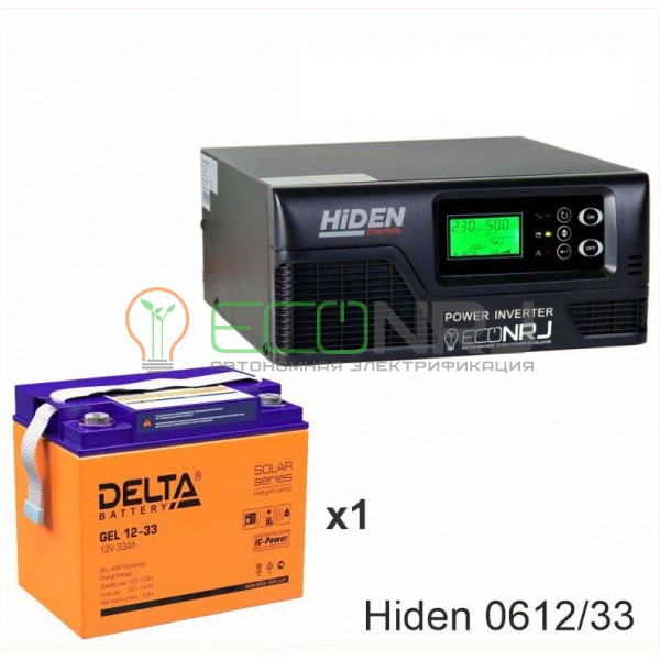 ИБП Hiden Control HPS20-0612 + Аккумуляторная батарея Delta GEL 12-33