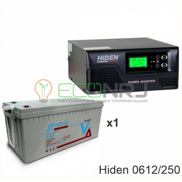 ИБП Hiden Control HPS20-0612 + Аккумуляторная батарея Vektor GL 12-250